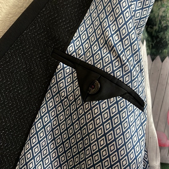 Ted Baker London Semi Plain Suit Jacket Linen Wool Blend Size 4 - Picture 6 of 16